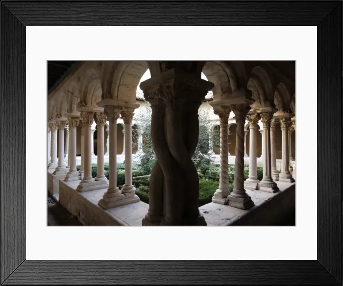 Framed Print : Saint-Sauveur cathedral cloister, Aix-en-Provence, Bouches du Rhone, Provence