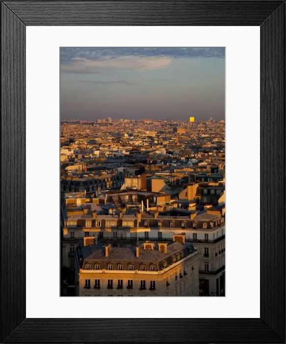 Framed Print : View of Paris from the top of the Arc de Triomphe, Paris, France, Europe Framed Print : View of Paris from the top of the Arc de Triomphe, Paris, France, Europe