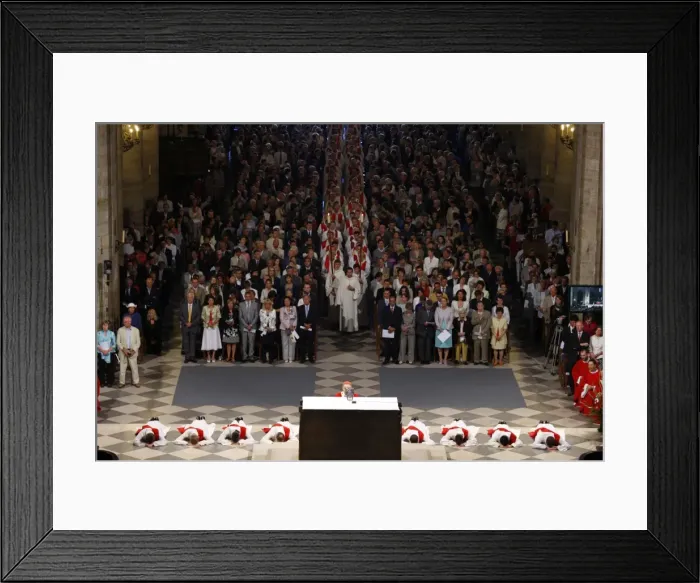 Framed Print : Priest ordinations at Notre Dame de Paris cathedral, Paris, France, Europe Framed Print : Priest ordinations at Notre Dame de Paris cathedral, Paris, France, Europe