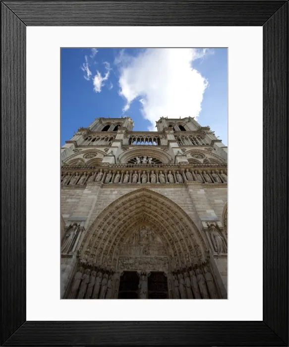 Framed Print : Western facade, Notre Dame, UNESCO World Heritage Site, Paris, France, Europe Framed Print : Western facade, Notre Dame, UNESCO World Heritage Site, Paris, France, Europe