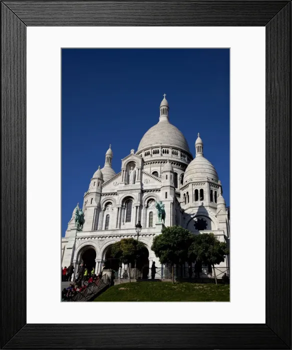Framed Print : The Basilica of the Sacred Heart of Jesus of Paris on the hill of Montmartre Framed Print : The Basilica of the Sacred Heart of Jesus of Paris on the hill of Montmartre