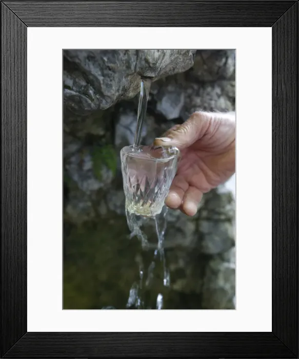 Framed Print : Well at La Benite Fontaine sanctuary, La Roche-sur-Foron, Haute Savoie, France, Europe Framed Print : Well at La Benite Fontaine sanctuary, La Roche-sur-Foron, Haute Savoie, France, Europe