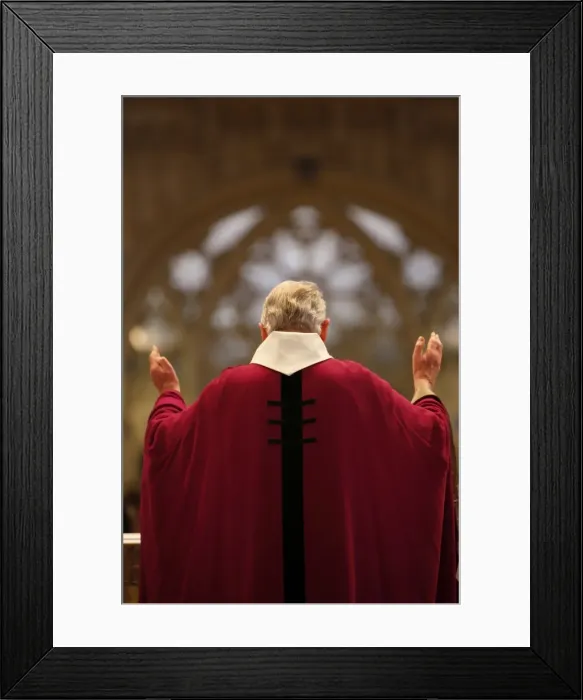 Framed Print : Mass in Quimper cathedral, Quimper, Finistere, Brittany, France, Europe Framed Print : Mass in Quimper cathedral, Quimper, Finistere, Brittany, France, Europe