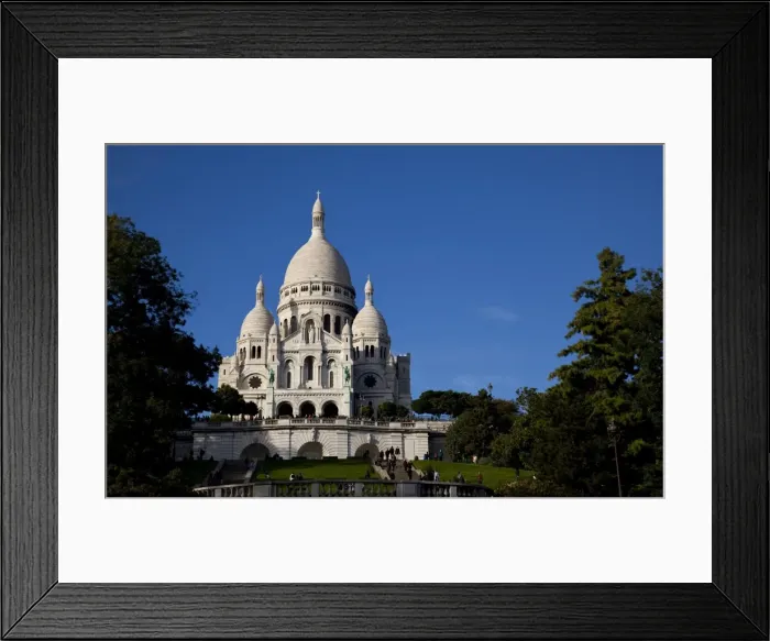 Framed Print : The Basilica of the Sacred Heart of Jesus of Paris on the hill of Montmartre