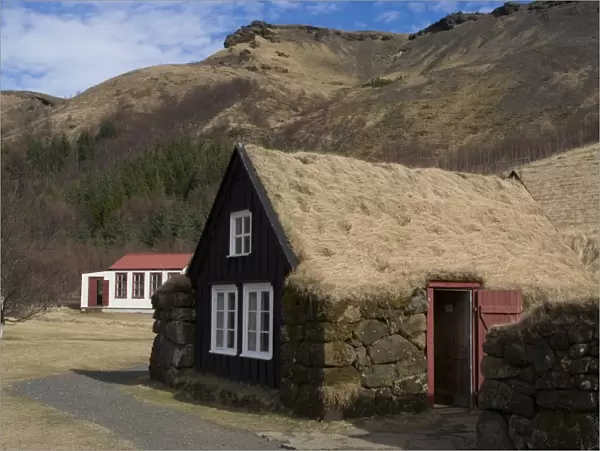 Typical Icelandic house from the last century, Skoga Museum, near Skogafoss