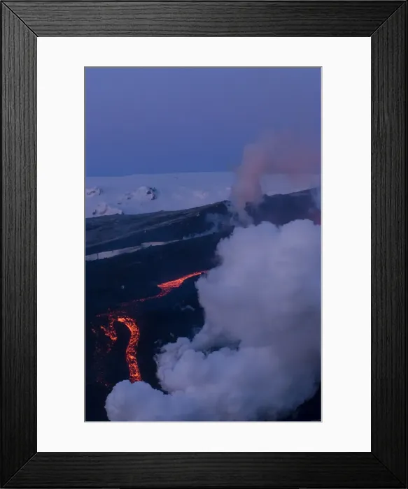 Framed Print : Lava flowing down mountain, Eyjafjallajokull volcano, Iceland, Polar Regions Framed Print : Lava flowing down mountain, Eyjafjallajokull volcano, Iceland, Polar Regions