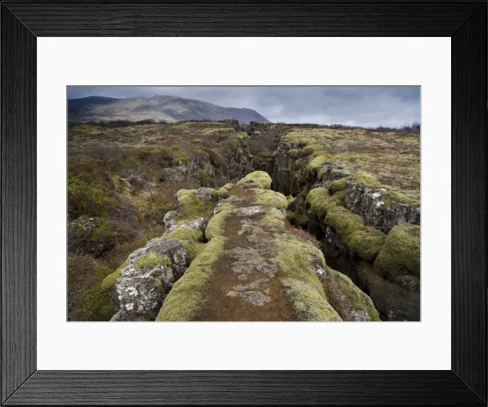 Framed Print : Fault in the landscape caused by continental drift between North American Framed Print : Fault in the landscape caused by continental drift between North American