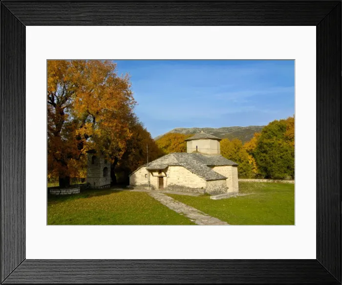 Framed Print : Little stone church, Zagorohoria, Epiros, Greece Framed Print : Little stone church, Zagorohoria, Epiros, Greece