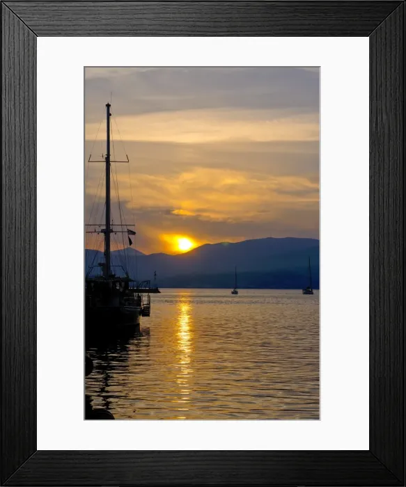 Framed Print : Sunset, Nafplio, Peloponnese, Greece, Europe Framed Print : Sunset, Nafplio, Peloponnese, Greece, Europe