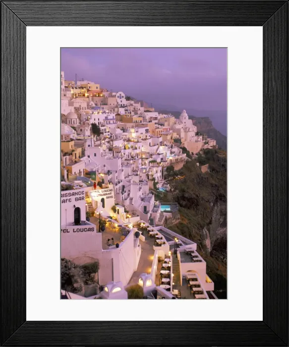 Framed Print : Fira, island of Santorini (Thira), Cyclades Islands, Aegean, Greek Islands Framed Print : Fira, island of Santorini (Thira), Cyclades Islands, Aegean, Greek Islands