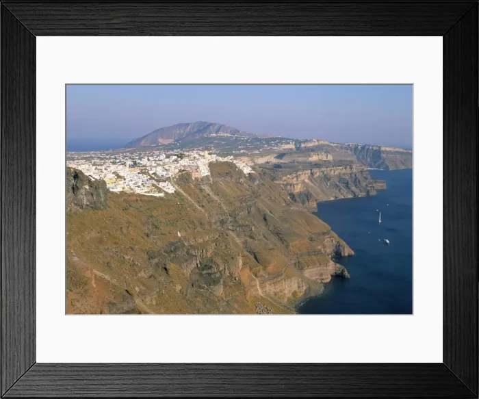 Framed Print : View of Firostefani from Imerovigli, island of Santorini (Thira), Cyclades Islands Framed Print : View of Firostefani from Imerovigli, island of Santorini (Thira), Cyclades Islands