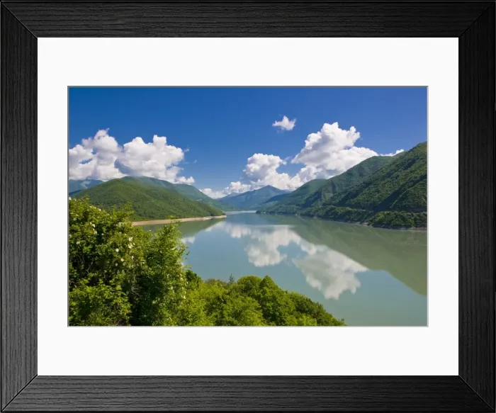 Framed Print : Zinvali Reservoir, Georgia, Caucasus, Central Asia, Asia Framed Print : Zinvali Reservoir, Georgia, Caucasus, Central Asia, Asia