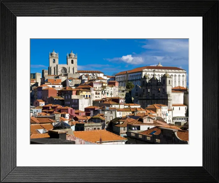 Framed Print : Old Town of Oporto, UNESCO World Heritage Site, Portugal, Europe Framed Print : Old Town of Oporto, UNESCO World Heritage Site, Portugal, Europe