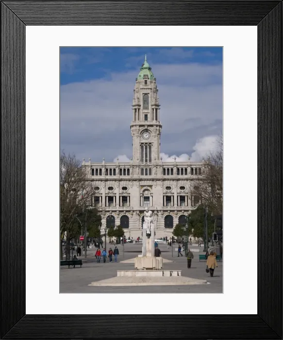 Framed Print : Town Hall, Oporto, UNESCO World Heritage Site, Portugal, Europe Framed Print : Town Hall, Oporto, UNESCO World Heritage Site, Portugal, Europe