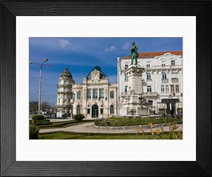 Framed Print : Central square of Coimbra, Portugal, Europe Framed Print : Central square of Coimbra, Portugal, Europe
