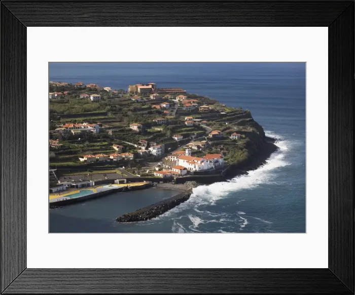 Framed Print : The village of Seixal on a peninsula on the north coast of the island of Madeira Framed Print : The village of Seixal on a peninsula on the north coast of the island of Madeira
