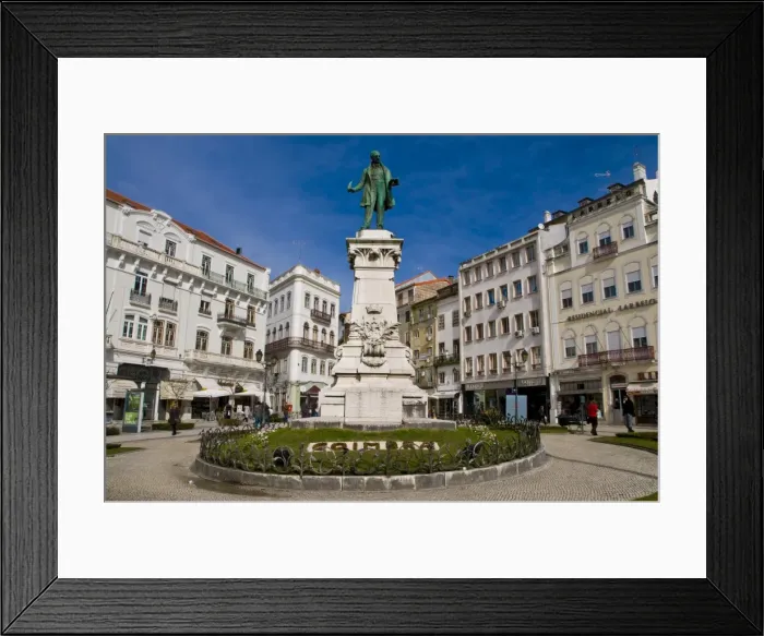 Framed Print : Central square of Coimbra, Portugal, Europe Framed Print : Central square of Coimbra, Portugal, Europe