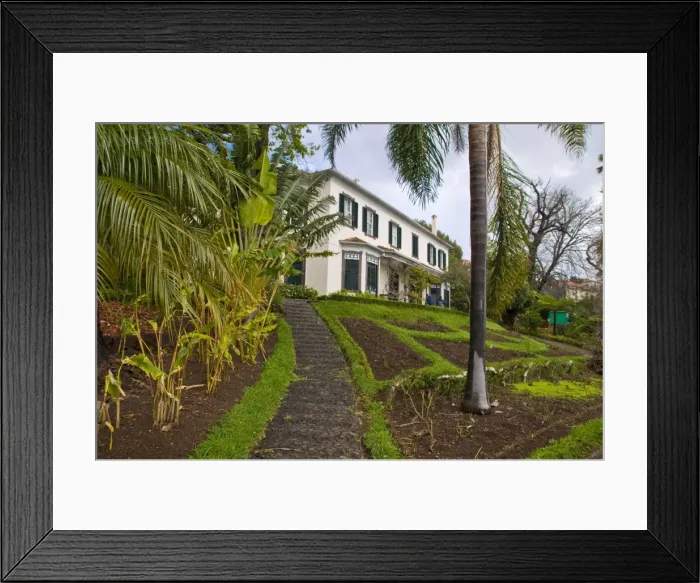Framed Print : Old house in the Botanical Garden, Funchal, Madeira, Portugal, Europe Framed Print : Old house in the Botanical Garden, Funchal, Madeira, Portugal, Europe