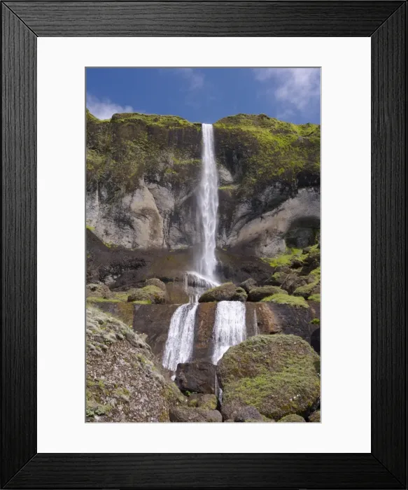 Framed Print : Foss a Sidu waterfall, east of Kirkjubaejarklaustur, South Iceland (Sudurland) Framed Print : Foss a Sidu waterfall, east of Kirkjubaejarklaustur, South Iceland (Sudurland)