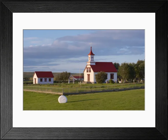 Framed Print : Rural settlement in the south-west of Iceland near Hella, (Sudurland), Iceland Framed Print : Rural settlement in the south-west of Iceland near Hella, (Sudurland), Iceland