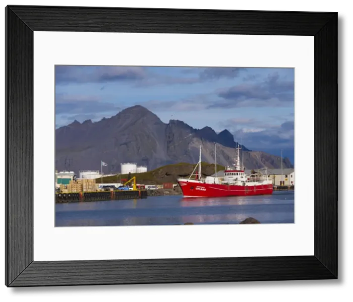 Framed Print : Harbour at Hofn, one of the main towns of the East Fjords region (Austurland) Framed Print : Harbour at Hofn, one of the main towns of the East Fjords region (Austurland)