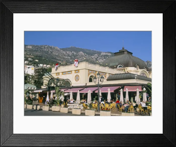 Framed Print : Cafe de Paris, Monte Carlo, Monaco, Cote d Azur, Mediterranean, Europe Framed Print : Cafe de Paris, Monte Carlo, Monaco, Cote d Azur, Mediterranean, Europe