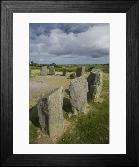 Framed Print : Drombeg stone circle, a recumbent stone circle locally known as the Druids Altar Framed Print : Drombeg stone circle, a recumbent stone circle locally known as the Druids Altar