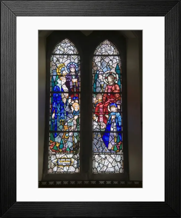 Framed Print : Famous stained glass windows by Harry Clarke, Diseart Institute of Education Framed Print : Famous stained glass windows by Harry Clarke, Diseart Institute of Education