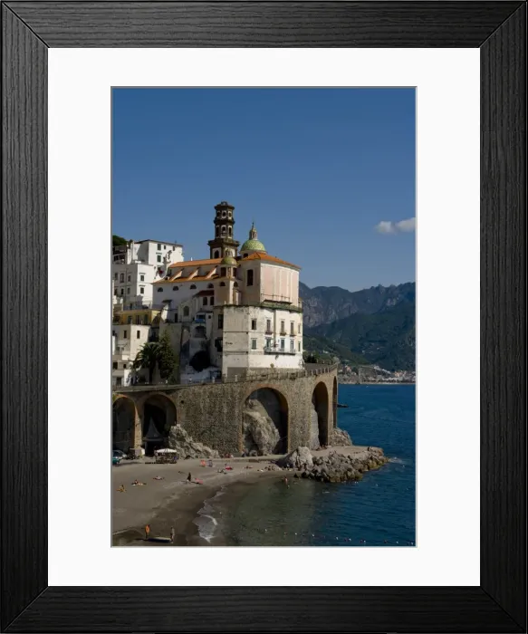 Framed Print : Atrani, Amalfi coast, UNESCO World Heritage Site, Campania, Italy, Europe