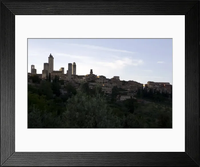 Framed Print : San Gimignano skyline, Tuscany, Italy, Europe