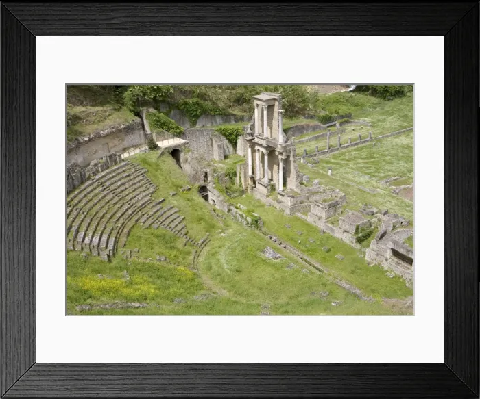 Framed Print : Roman theater, Volterra, Tuscany, Italy, Europe Framed Print : Roman theater, Volterra, Tuscany, Italy, Europe