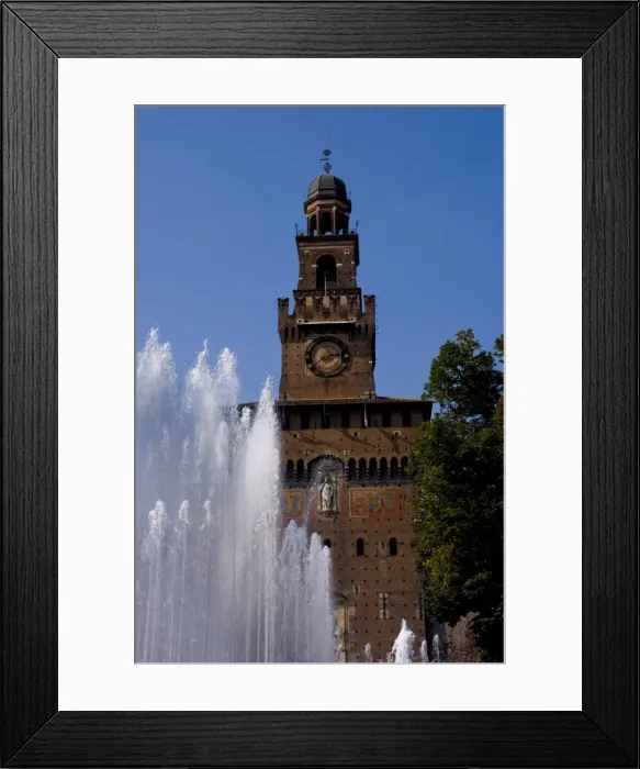 Framed Print : Castle Sforzesco, Milan, Lombardy, Italy, Europe