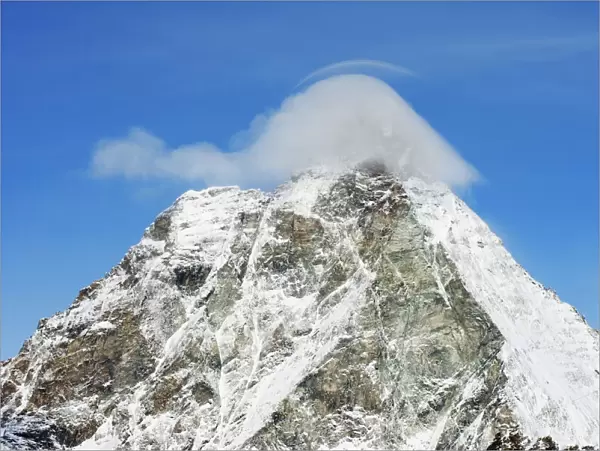 Cloud on top of Monte Cervino (The Matterhorn), Cervinia, Valle d Aosta
