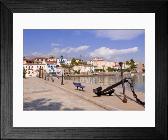 Framed Print : The harbor of Galaxidi, Greece, Europe Framed Print : The harbor of Galaxidi, Greece, Europe