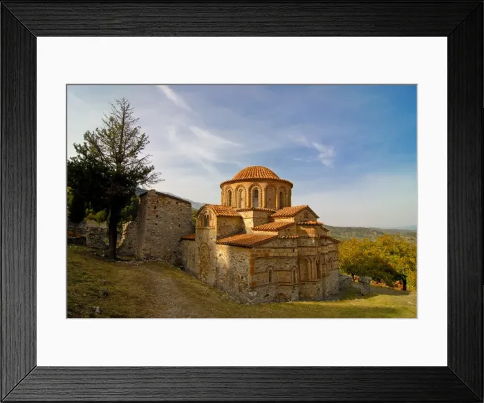 Framed Print : Rebuilt Orthodox church in Mystras, UNESCO World Heritage Site, Peloponnese Framed Print : Rebuilt Orthodox church in Mystras, UNESCO World Heritage Site, Peloponnese