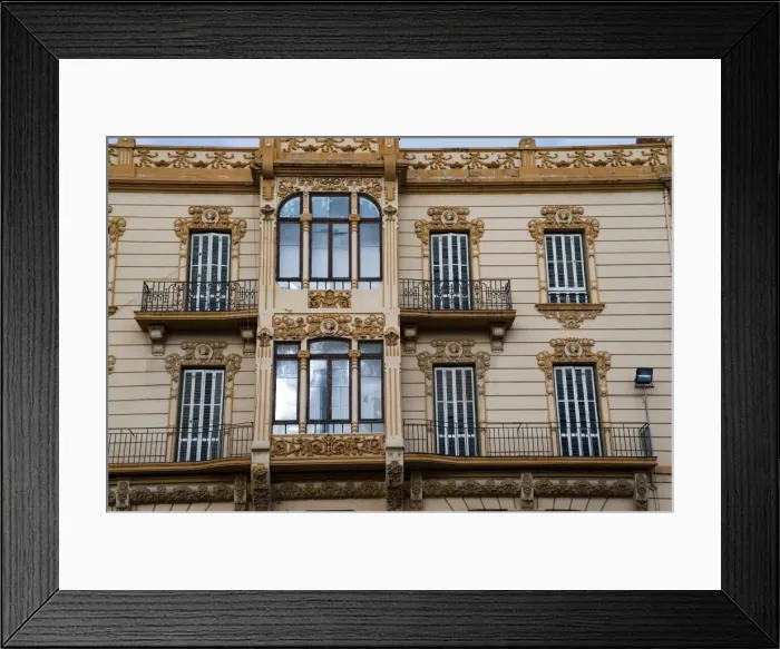 Framed Print : Modernist (Art Deco) building, Juan Carlos I Avenue, Melilla, Spain, Spanish North Africa Framed Print : Modernist (Art Deco) building, Juan Carlos I Avenue, Melilla, Spain, Spanish North Africa