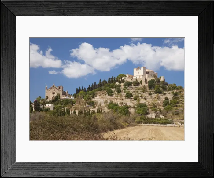Framed Print : Hilltop town of Arta in the northeast of the island, Majorca, Balearic Islands Framed Print : Hilltop town of Arta in the northeast of the island, Majorca, Balearic Islands