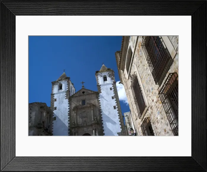 Framed Print : San Francisco Javier Church, Old Town, Caceres, UNESCO World Heritage Site Framed Print : San Francisco Javier Church, Old Town, Caceres, UNESCO World Heritage Site