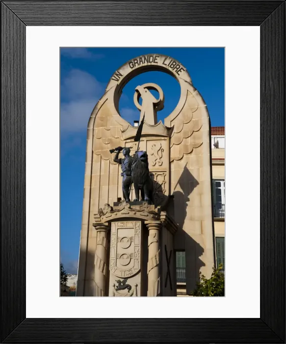 Framed Print : Monument to Spain from Franco dictatorship, Melilla, Spain, Spanish North Africa, Africa Framed Print : Monument to Spain from Franco dictatorship, Melilla, Spain, Spanish North Africa, Africa