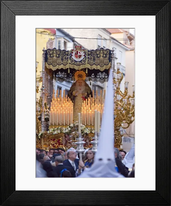 Framed Print : Religious float being carried through the streets during Semana Santa Framed Print : Religious float being carried through the streets during Semana Santa
