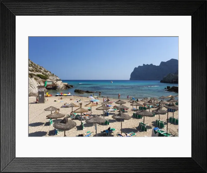 Framed Print : Cala de Sant Vicenc beach and bay in summer, Majorca, Balearic Islands Framed Print : Cala de Sant Vicenc beach and bay in summer, Majorca, Balearic Islands