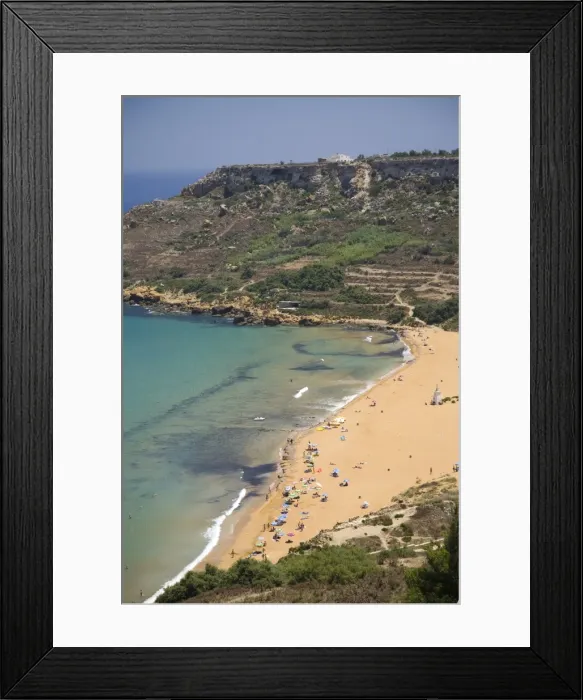 Framed Print : Beach at Ramla Bay, on the island of Gozo, Malta, Mediterranean, Europe Framed Print : Beach at Ramla Bay, on the island of Gozo, Malta, Mediterranean, Europe