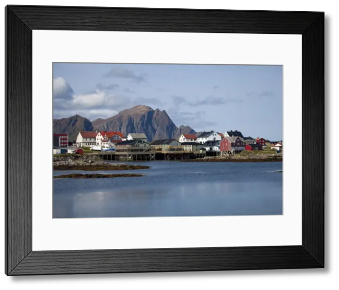 Framed Print : Andenes village, Andoya island, Vesteralen archipelago, Troms Nordland county