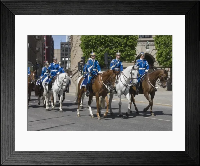 Framed Print : Mounted Military Band, Stockholm, Sweden, Scandinavia, Europe Framed Print : Mounted Military Band, Stockholm, Sweden, Scandinavia, Europe
