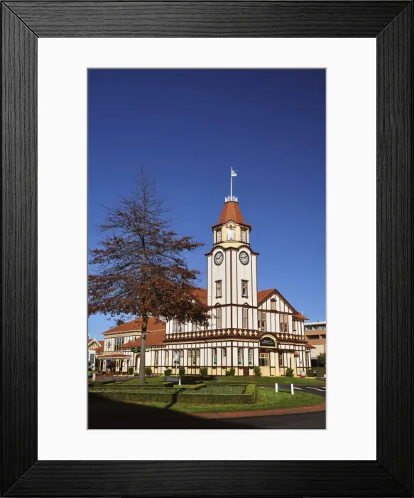 Framed Print : Clock Tower, Rotorua, Bay of Plenty, North Island, New Zealand, Pacific Framed Print : Clock Tower, Rotorua, Bay of Plenty, North Island, New Zealand, Pacific