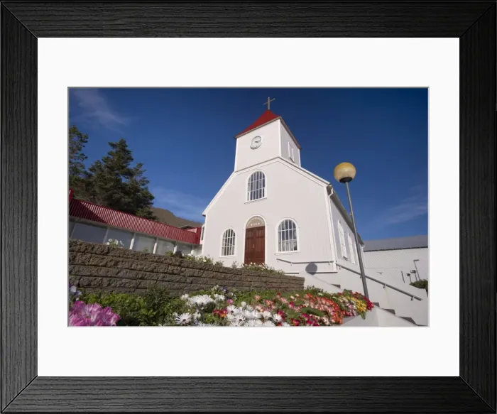 Framed Print : Church, Neskaupstadur, the most isolated town in all of the East Fjords Framed Print : Church, Neskaupstadur, the most isolated town in all of the East Fjords