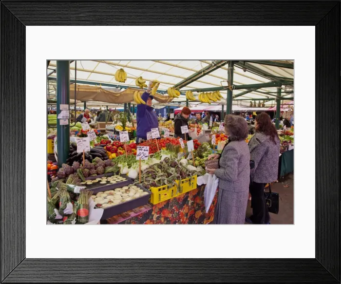 Framed Print : Market, Rialto, Venice, Veneto, Italy, Europe Framed Print : Market, Rialto, Venice, Veneto, Italy, Europe