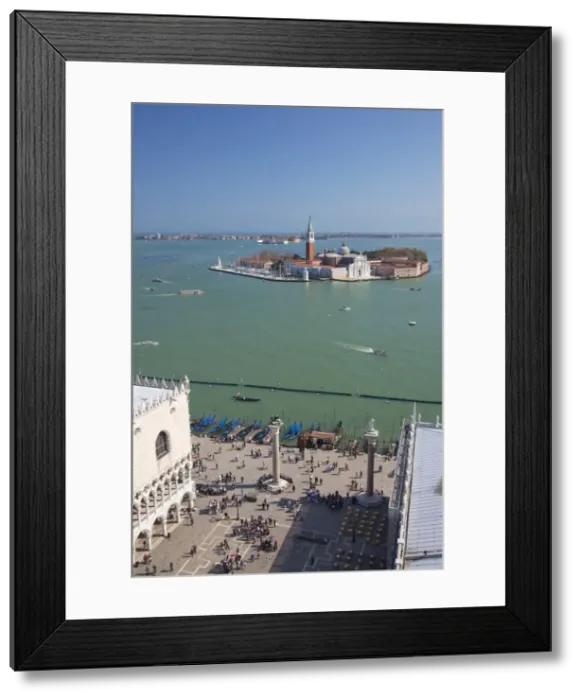 Framed Print : View of Isole San Giorgio Maggiore from top of St. Marks Belltower (Campanile San Marco) Framed Print : View of Isole San Giorgio Maggiore from top of St. Marks Belltower (Campanile San Marco)