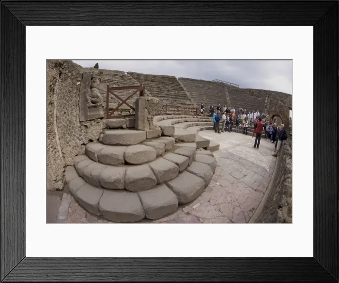 Framed Print : Odeion or Small Theatre dating from 80 BC, Pompeii, UNESCO World Heritage Site Framed Print : Odeion or Small Theatre dating from 80 BC, Pompeii, UNESCO World Heritage Site
