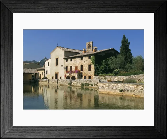 Framed Print : Thermal pool of Bagno Vignoni, Val d Orcia, Siena province, Tuscany, Italy, Europe Framed Print : Thermal pool of Bagno Vignoni, Val d Orcia, Siena province, Tuscany, Italy, Europe